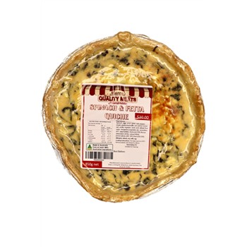 Family Spinach & Cheese Quiche 700g Net