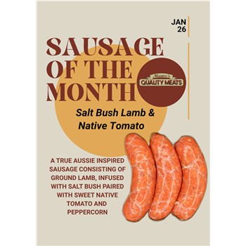 Salt Bush Lamb and Native Tomato Sausage