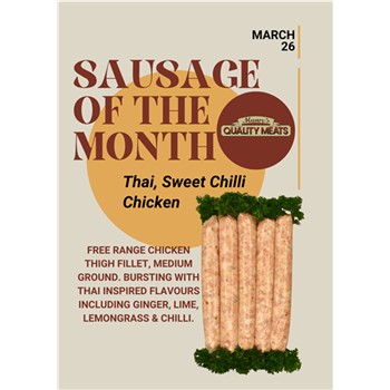 Thai Sweet Chilli Chicken Sausages